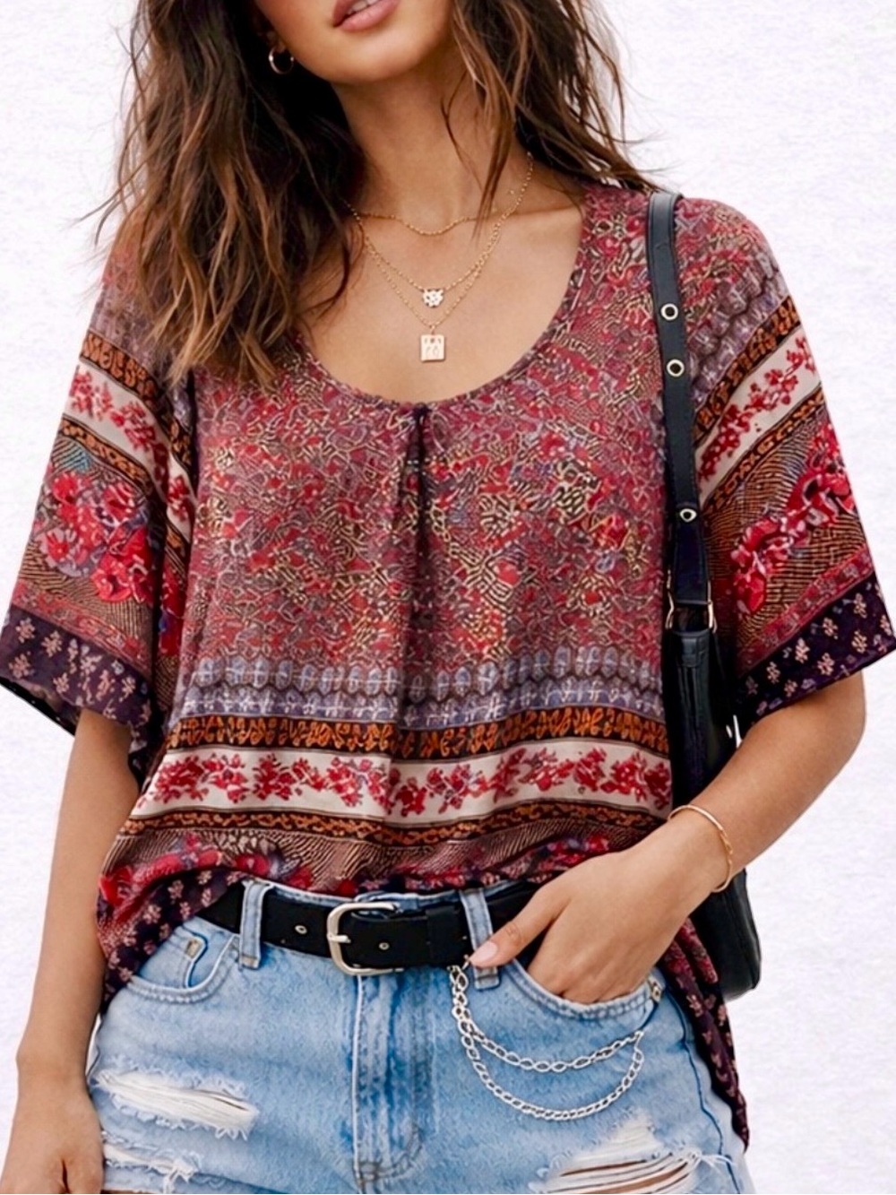 Lightweight Multicolor Comfy Top S
